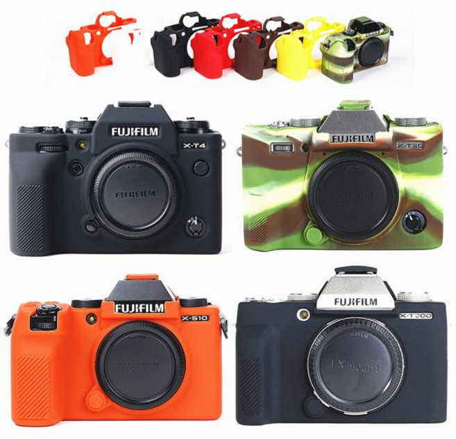 실리콘 케이스 카메라 가방 후지필름 X-S10, X-T30 Red, 1개