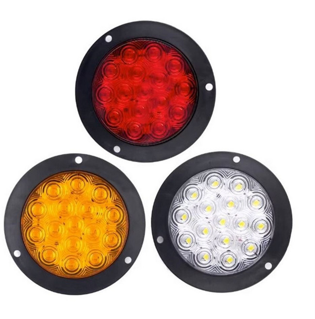 HOOT 12-24V 겸용 화물차 트럭 데루등 후미등 후진등 볼트고정형 교체형 원형 LED 테일램프