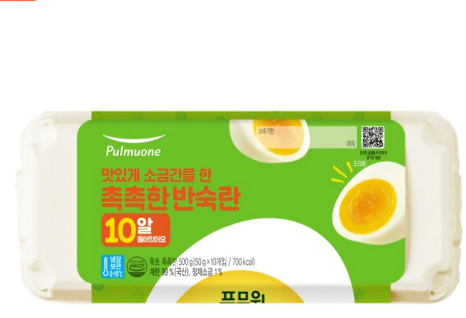 풀무원 목초 촉촉한 반숙란 500g, 1개, 10구