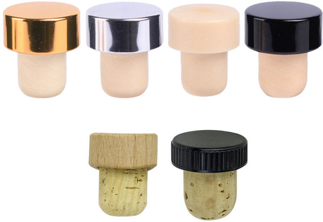 주류병 코르크캡 와인마개 뚜껑 와인병캡, 1개, 실버 T형마개(TPE)