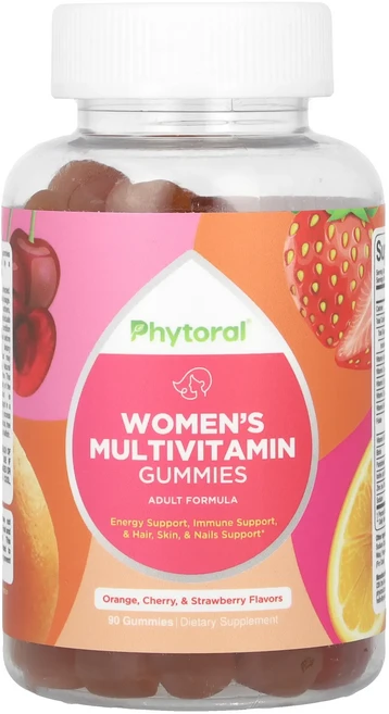 몸관리하세요 겨울입니다 Phytoral 여성용 종합비타민 구미젤리 오렌지 체리 & 딸기 구미젤리 90개 특별관리진행, Phytoral여성용종합비타민구미젤리오렌지체리딸기구미젤, 1개, 90 - 쿠팡