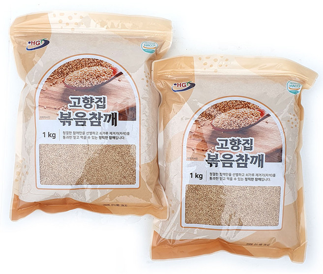 해피유통 고소한 볶음참깨, 2개