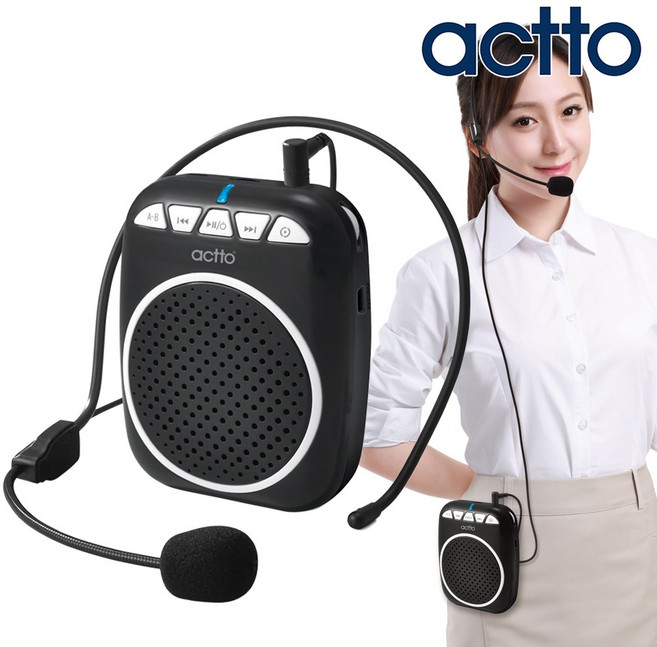휴대용 강의 마이크 수업용 교사 강사 선생님 행사용 유선 마이크 스피커 확성기, 1개