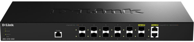 D-LINK 友訊 DXS-1210-12SC 10G Multi-Giga L2智慧網管交換器, 1個