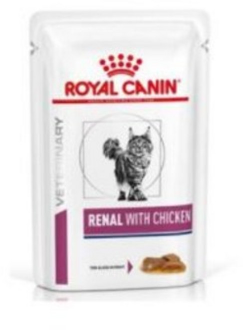 [로얄캐닌] 캣 레날 위드 치킨 파우치 85g *12개, 닭, 12개