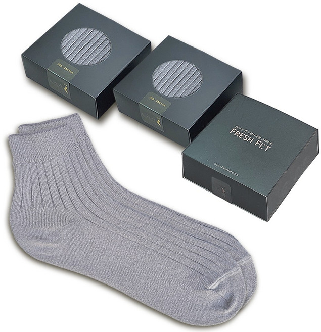 남성 골지 단목양말 - 땀안차고 발냄새 없는 프리미엄 종이섬유양말 프레쉬핏