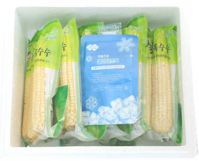 탱글탱글 맛나는 괴산대학찰옥수수 찐냉동 삶은옥수수, 30개, 4k(무선별 못난이찐거/미니포함)