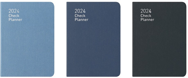 모닝글로리 13000 체크 플래너50 (2024_1면 2일)-2024년도 발송, 네이비