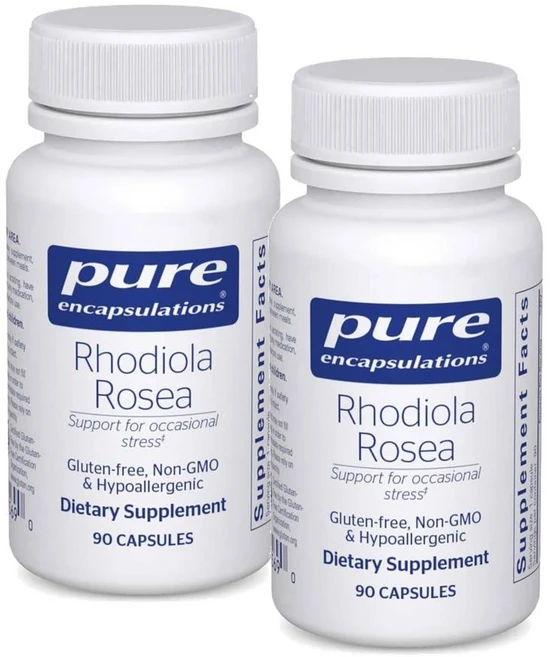 퓨어인캡슐레이션 로디올라 로제아 홍견천 캡슐 Pure Encapsulations Rhodiola Rosea, 2개, 90정 - 쿠팡