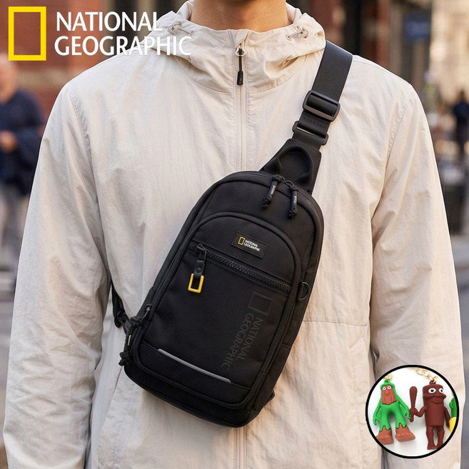 내셔널지오그래픽 슬링백 26년신상 크로스백 남녀공용 힙색 키링증정