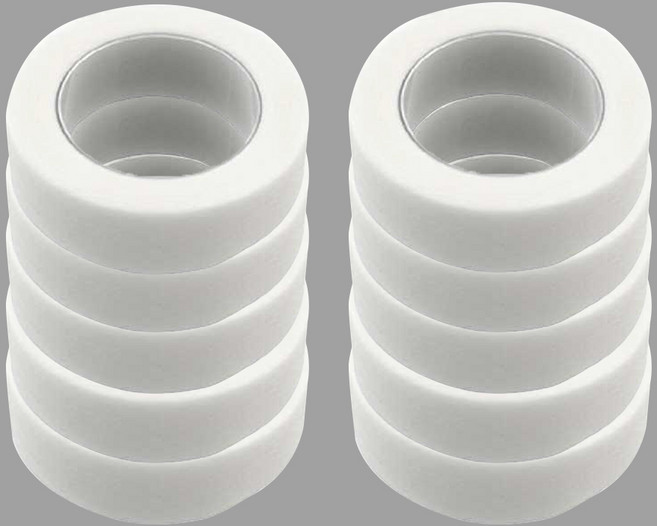 5+5 다용도 속눈썹 연장 종이 테이프 접착력 전문가용 셀프용 재료, 1세트, 화이트