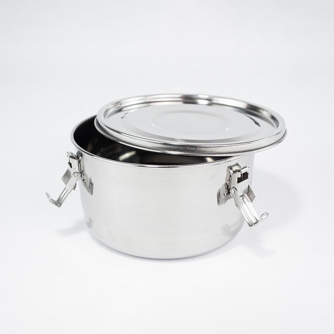 바른부엌 국산 스텐반찬통 고리찬통 옛날반찬통, 1호, 1개