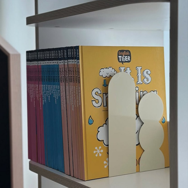 아르킨 윌로우 북앤드 책꽂이 책상 오브제 데스크테리어, 버터