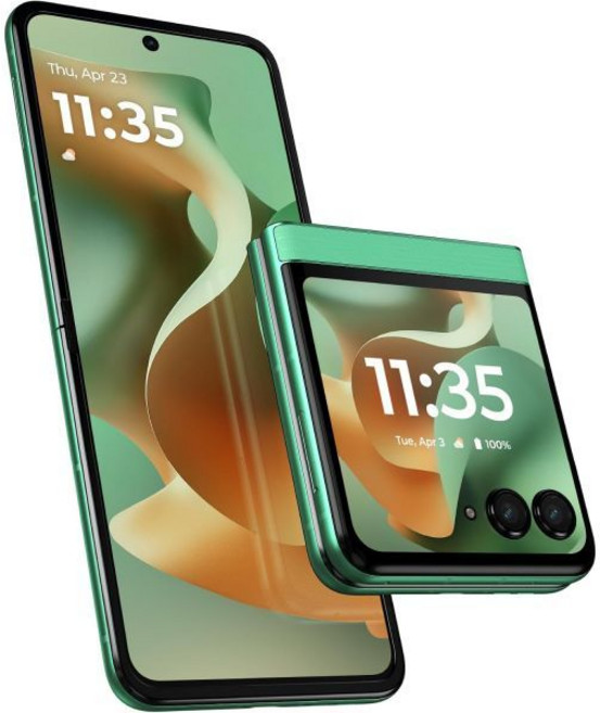 모토로라 모토 레이저 5G 2025 | 256GB 8GB 6.9인치 폴더블 AMOLED 50MP 4K 카메라 안드로이드 15 버라이즌 T-모바일 글로벌 5G/4G LT, Pantone Spring Bud, 팬톤 봄 새싹