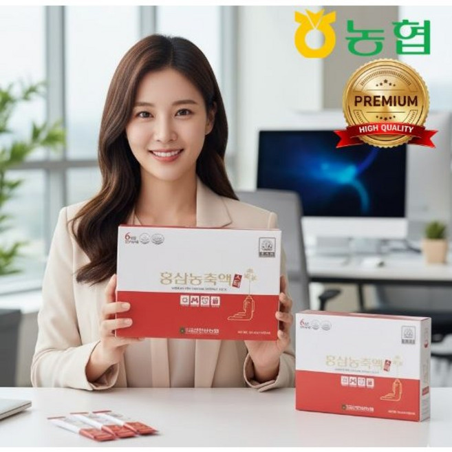 (농협홍삼) 6년근 홍삼농축액 스틱 100%농축액 홍삼진액 + 쇼핑백, 30개