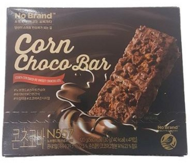 노브랜드 콘초코바 120g 5개, 2개