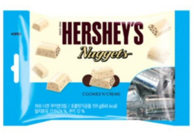 허쉬 너겟 쿠키앤크림 초콜릿, 159g, 1개