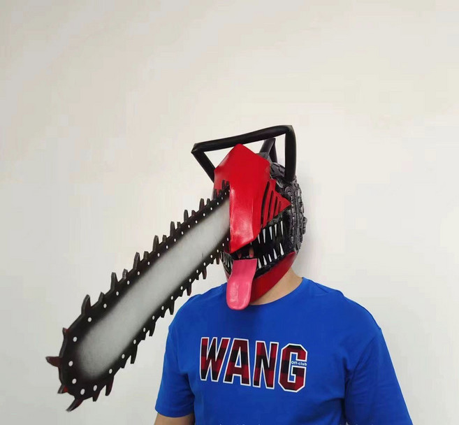 체인쏘맨 헬멧 머리 코스프레 구제판 덴지 가면 체인소맨