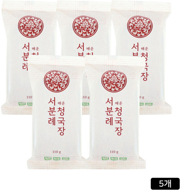 [홈쇼핑] 서일농원 서분례 명인 청국장 매운맛, 110g, 5개