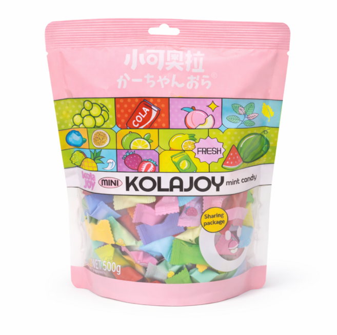 베트남 과일캔디 민트향 대용량 무설탕 혼합믹스, 1개, 500g