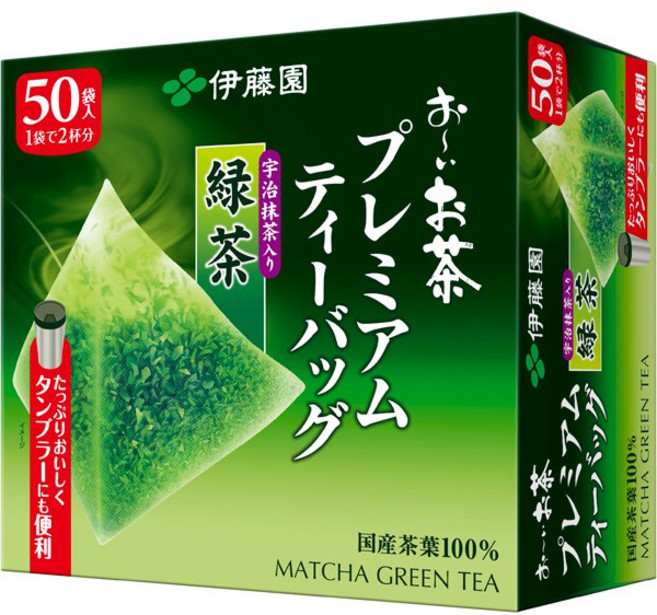 이토엔 오이오차 프리미엄 티백 말차포함 녹차 50개입, 1.8g, 4개