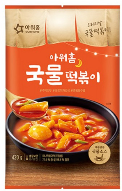 냉장 아워홈 국물떡볶이 420g 1BOX (6입), 6개