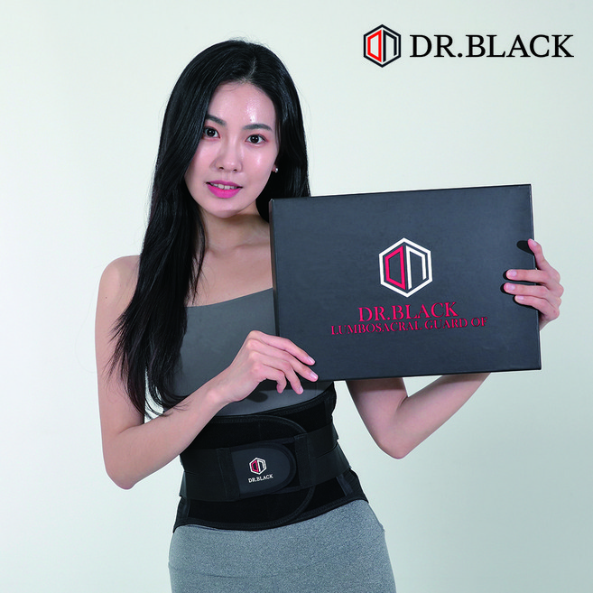 허리보호대 척추지지대 디스크 골반 통증 완화 복대 닥터블랙, 1개