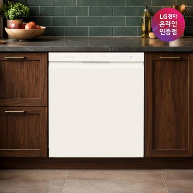 (LG전자) DIOS(디오스) 오브제컬렉션 식기세척기 1등급 12인용 빌트인 (네이처베이지/DUE4BGE), 방문설치, DUE4BGE, 네이처베이지