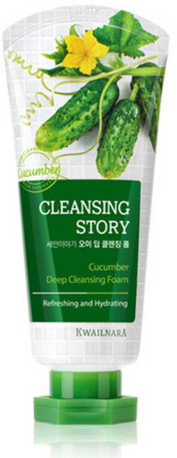 과일나라 세안이야기 오이 딥 클렌징폼 120g, 1개