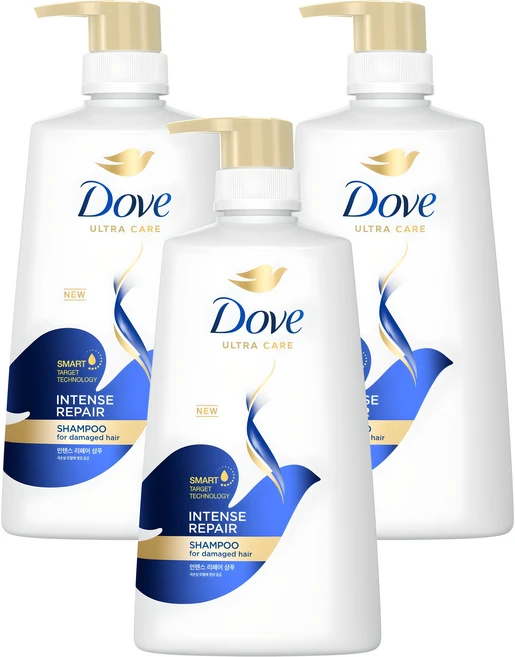 도브 인텐스 리페어 샴푸, 680ml, 3개 - 쿠팡