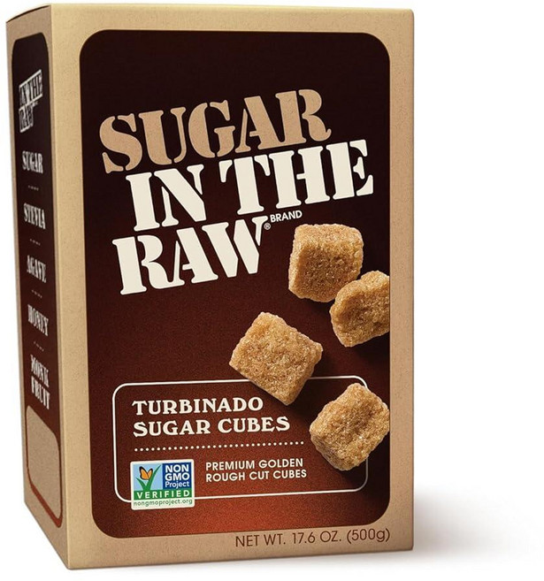In The Raw 터비나도 각설탕 17.6온스. 큐브 1팩, 500g, 1개