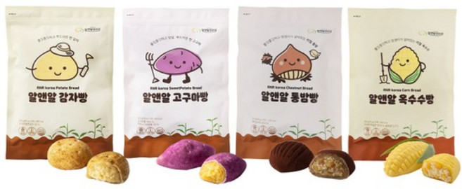 쫄깃 담백 리얼 구황작물 빵 1봉 5종 감자 고구마 통밤 옥수수 땅콩, 옥수수빵 5개입