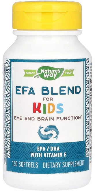 Nature's Way 어린이용 EFA 혼합물 소프트젤 120정 NWY-14181 - 쿠팡