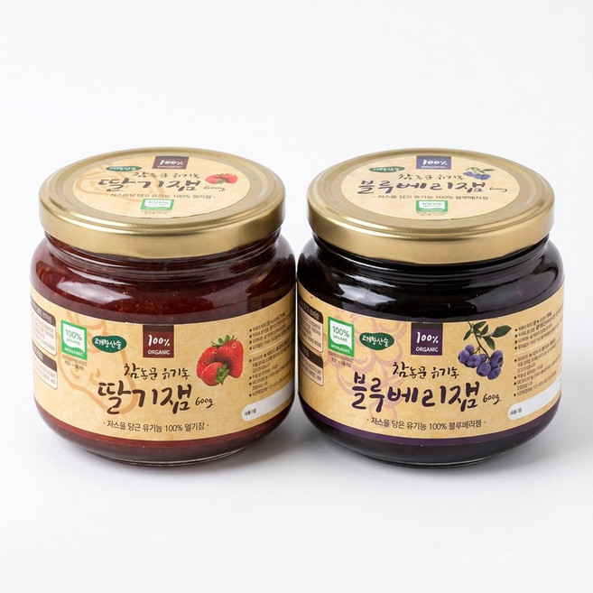 과일함량이 무려 75%! 유기농 딸기잼 550g, 1개