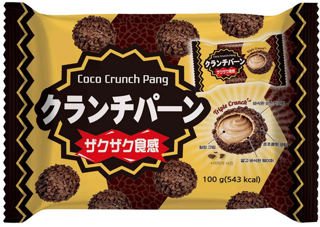 코코 크런치 팡, 4개, 100g