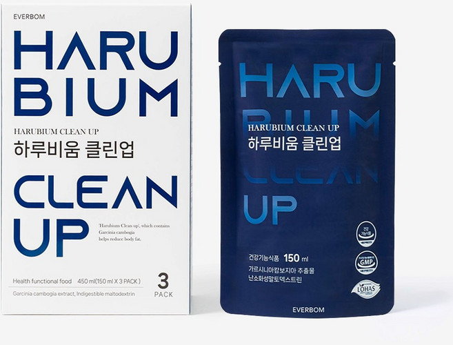 하루비움 클린업 1박스 (3포) 가르시니아 다이어트 보조제 체지방감소 유산균 장건강 올인원, 3개, 150ml
