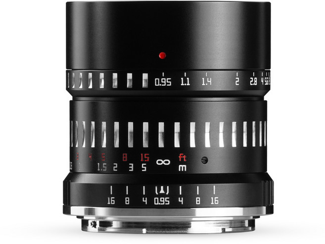 티티아티산 니콘 Z 마운트 APS-C 렌즈 50mm F0.95 블랙실버