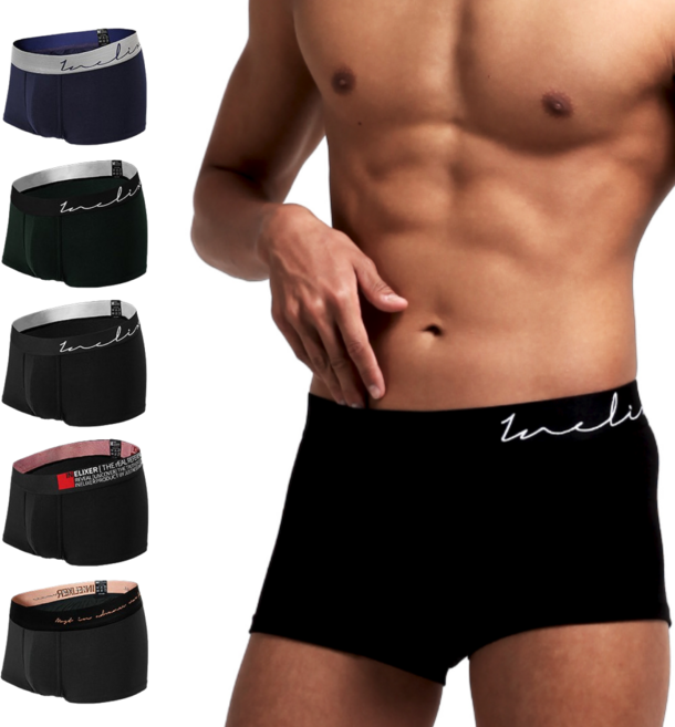 이넬릭서 남자 드로즈 팬티 초유연 극모달 3D패턴 6매 세트