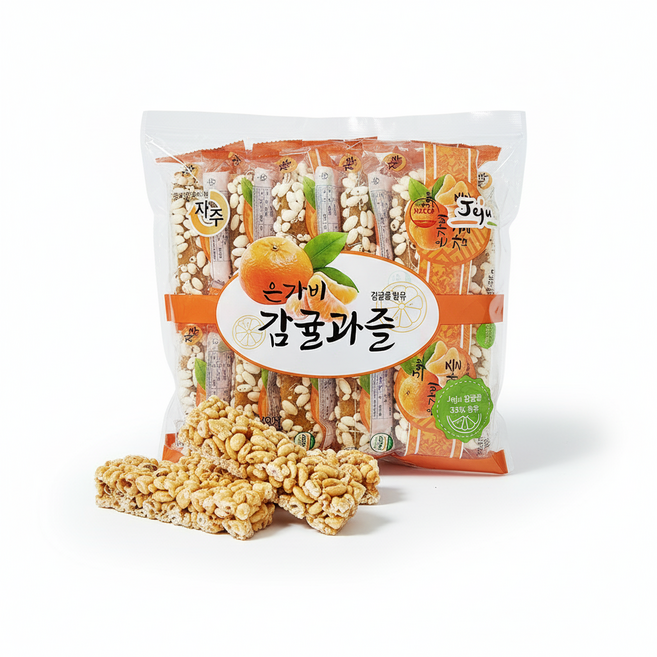 제주 은가비 감귤 과즐 한과, 3개, 350g