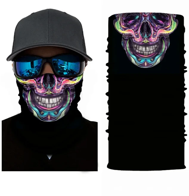 저글링스카프 남성용 자전거 스카프 심리스 목 커버 사이클링 스키 페이스 마스크 바라클라바 오토바이 바이크 스쿠터 하이킹 낚시 스노우보드, [01] 50cm x 25cm, 02 2, 1개