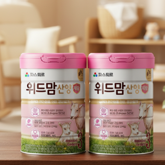 파스퇴르 위드맘 산양 제왕 분유 3단계, 750g, 6개
