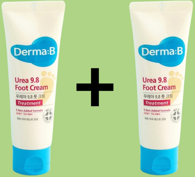 더마비 우레아 9.8 풋크림 80ml+80ml 풋 발 보습제 hI유통, 2개, 80ml