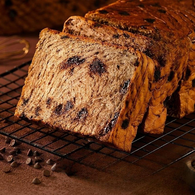 초코식빵 2종 아침 통밀식빵 두꺼운식빵, 초코맛480g 2팩, 480g