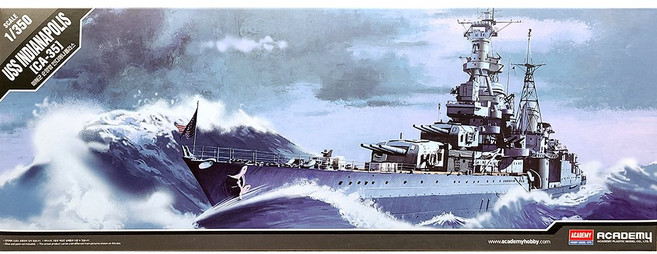 아카데미과학 1/350 미해군 전함 인디아나폴리스 CA-35 14107, 1개