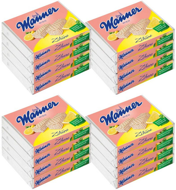 Manner 마너 시트론 레몬 웨하스, 16개