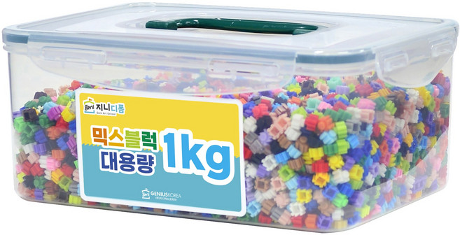 부드럽게 끼워지는 품질 좋은 디폼블럭 8mm 믹스블럭 대용량 1kg 한통_12간지 도안과 사은품 함께 드립니다., 1개