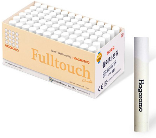 하고로모 분필 72개 세트 백색 3색 5색