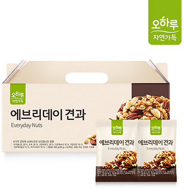 오하루 자연가득 에브리데이 견과, 20g, 100개
