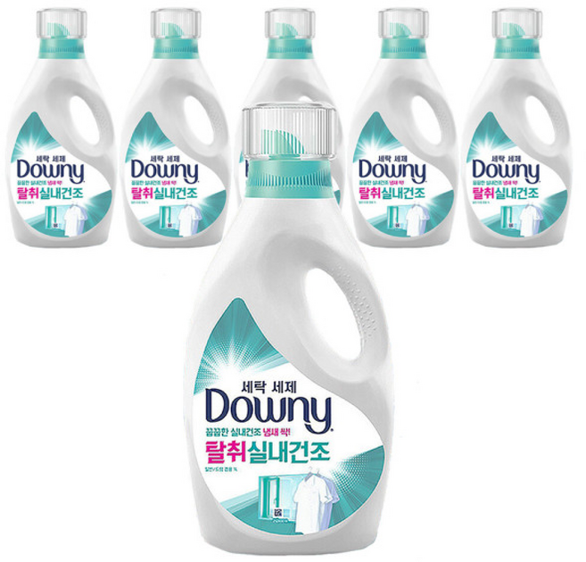다우니 실내건조 세탁세제 본품, 1L, 5개