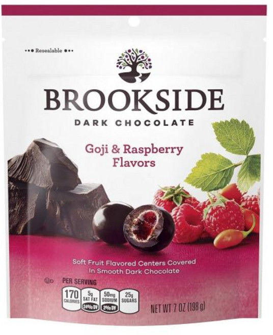 KD Chocolates 초콜릿 코팅 브록사이드 다크 캔디 구기자와 라즈베리 7온스